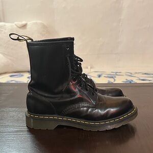 Dr. Martens Black Leather Men's Boots
